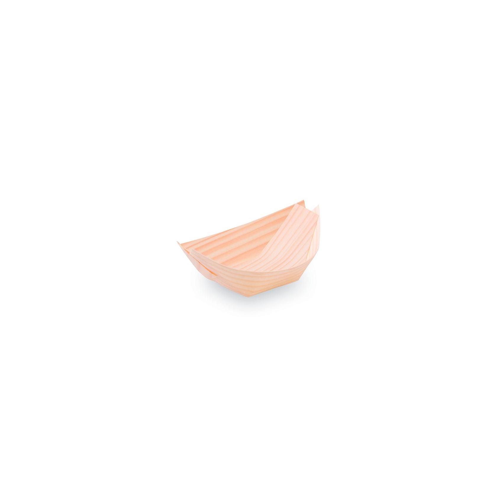 Miska Fingerfooddrevená lodička 8x5,5cm /100ks Miska Fingerfooddrevená lodička 8x5,5cm /100ks