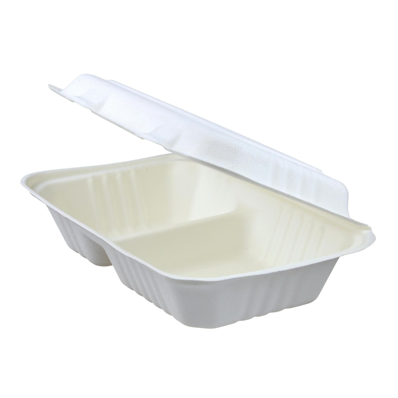 Menu BOX z cukrovej trstiny 2dielny 250x162x63mm /50ks