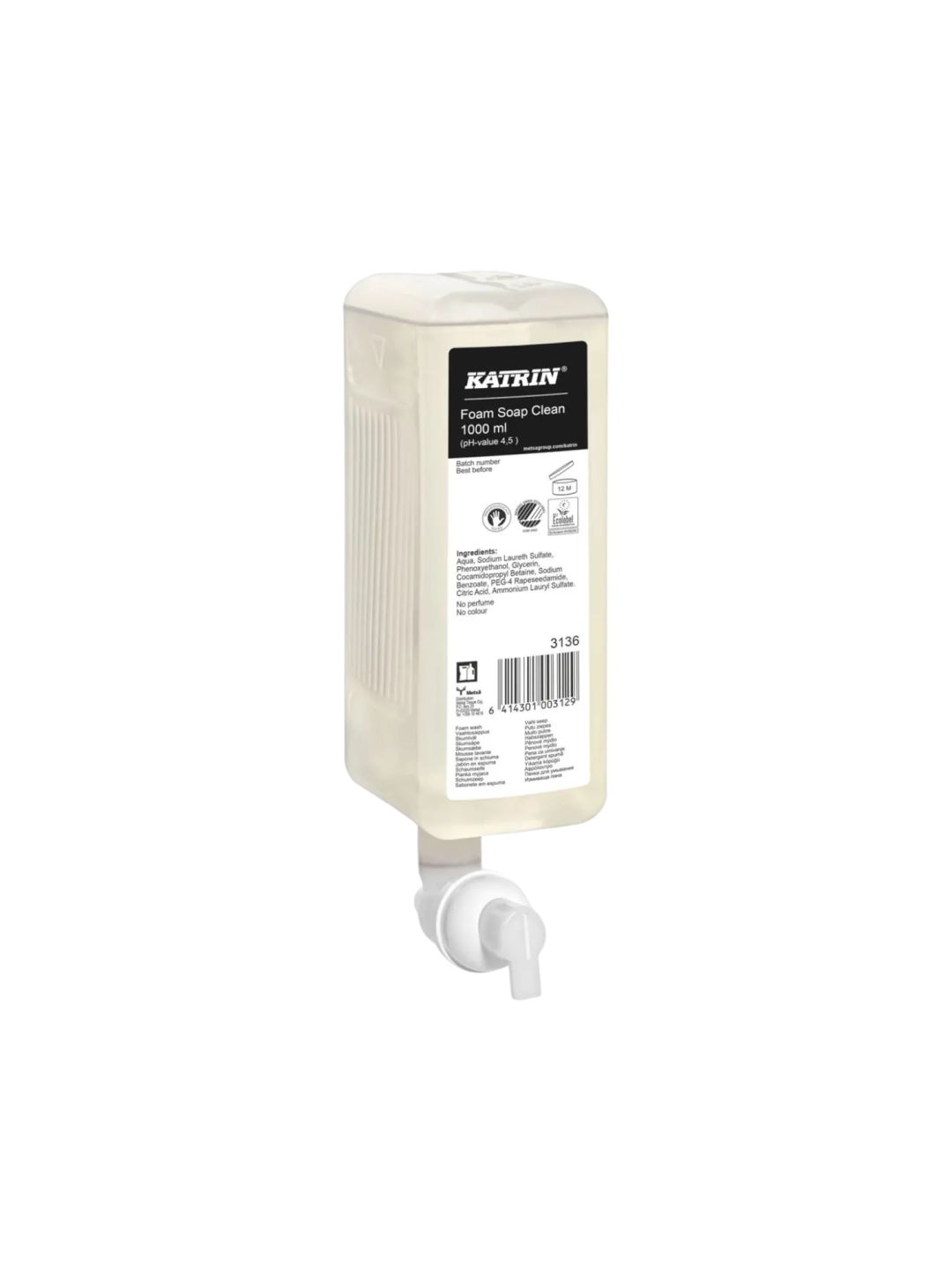 Tekuté mydlo penové KATRIN 3136 /1000ml Tekuté mydlo penové KATRIN 3136 /1000ml