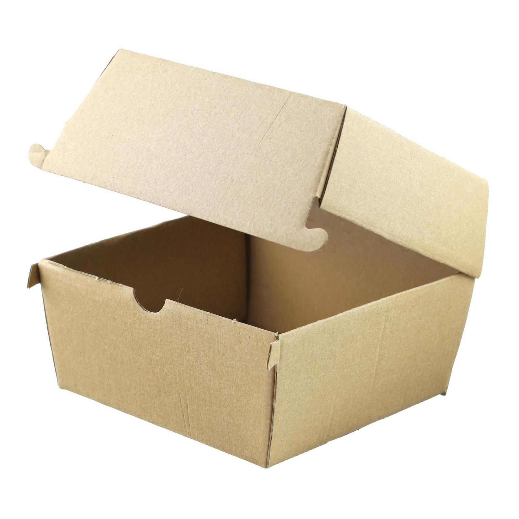 Papierový box na hamb. malý 130x130x110mm bez potlače /50ks Papierový box na hamb. malý 130x130x110mm bez potlače /50ks