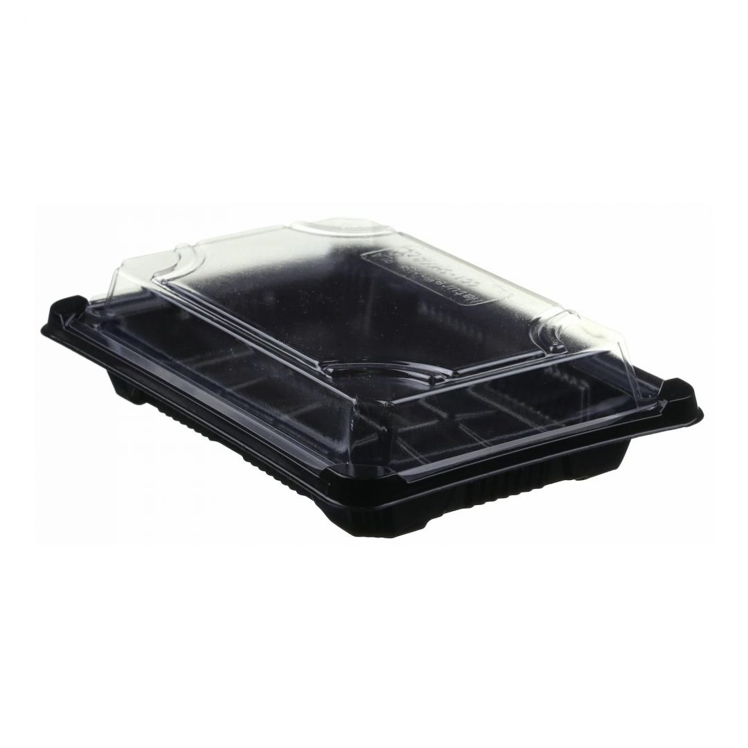 Box na sushi PLA veľkosť S 17,5x12,5x4cm čierny /100ks
