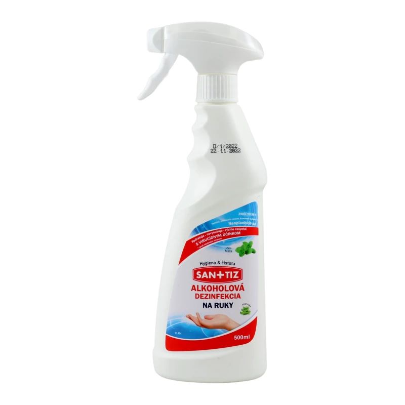 SANITIZ dezinfekcia s rozprašovačom