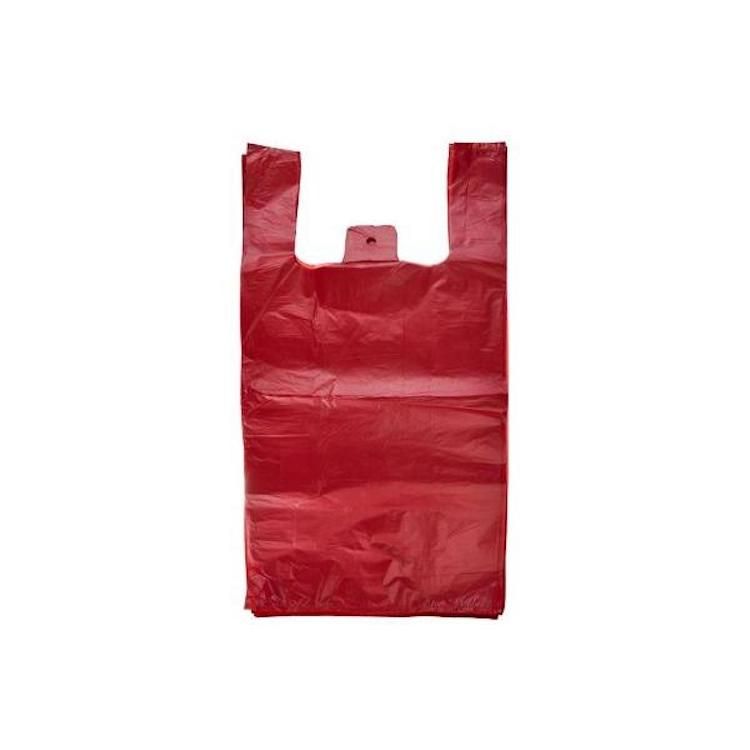 Taška JUMBO XL 35+20x65cm /100ks červená extra pevná