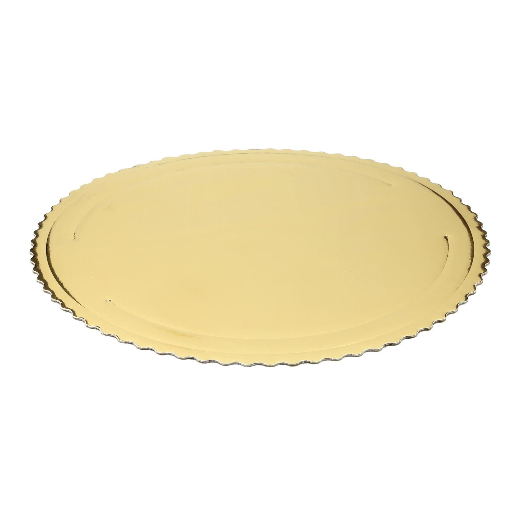 Dekor.podložka 3vrst. lepenka zlatá 28cm Dekor.podložka 3vrst. lepenka zlatá 28cm