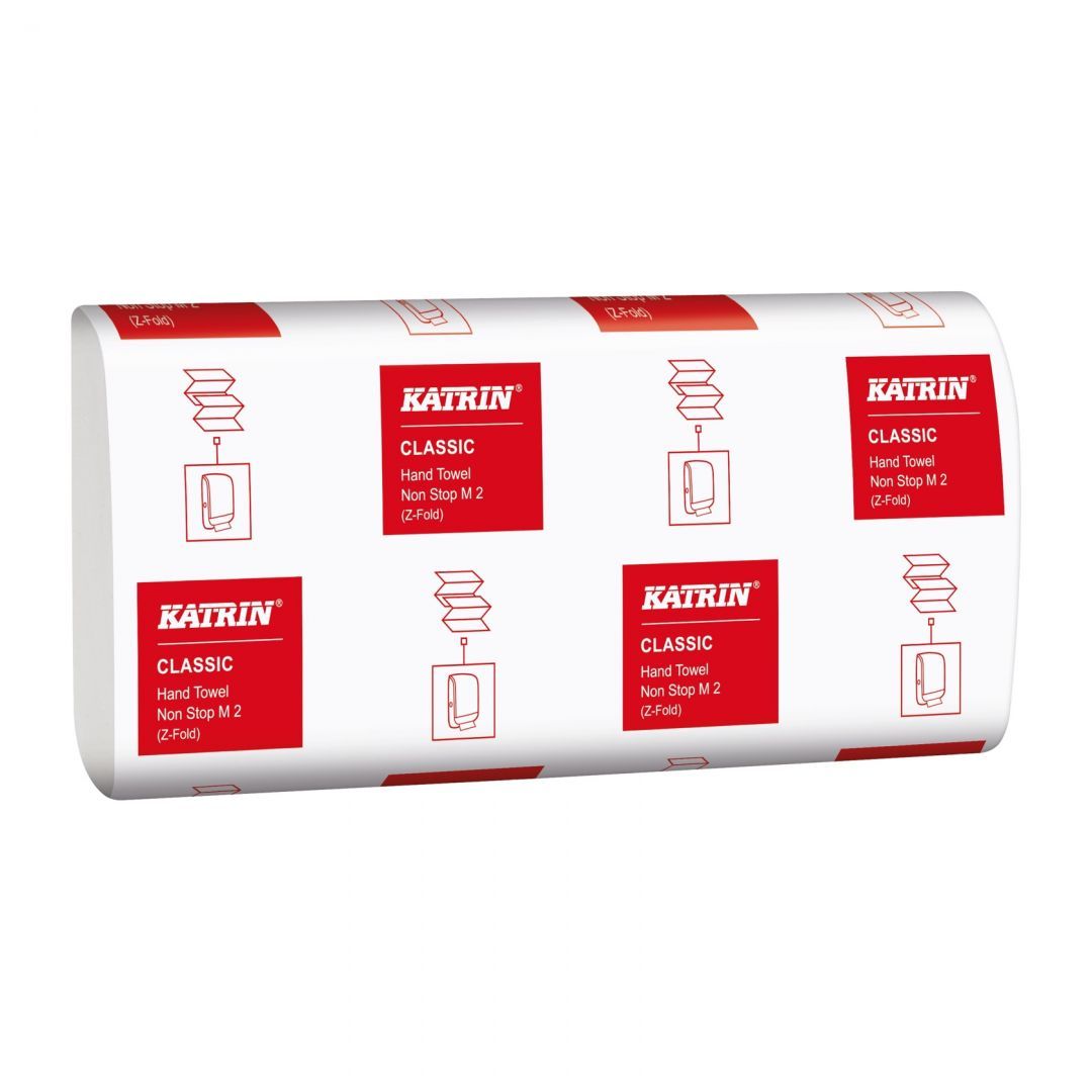 Skladané utierky Katrin 61617/2vrst. biele 4000ks