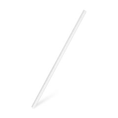 Slamky papierové rovné biele 25cm /100ks