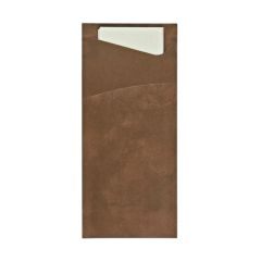 Vrecká na príbory 8,5x19cm /100ks hnedé Vrecká na príbory 8,5x19cm /100ks hnedé