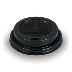 Viečko na pap. pohár čierne 73mm vypuklé /100ks Viečko na pap. pohár čierne 73mm vypuklé /100ks