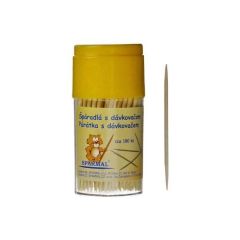 Špáradlá dvojhroté 180ks s dávkovačom Špáradlá dvojhroté 180ks s dávkovačom