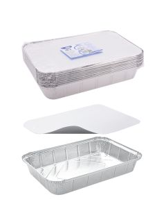 ALUmisa hranatá 2000ml 31,5 x 21,5 x 4,3cm + viečko /10 sád
