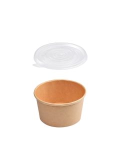 Papierová miska okrúhla hnedá 350 ml /50 ks Papierová miska okrúhla hnedá 350 ml /50 ks