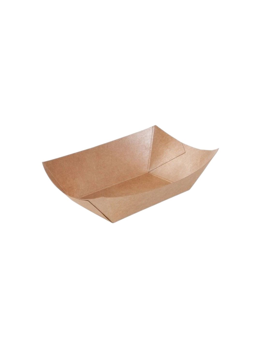 Papierová lodička S/M hnedá 161x120mm / 50ks