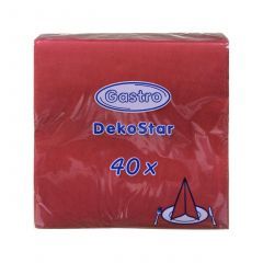 Servítky DecoStar 40x40cm bordové 40ks