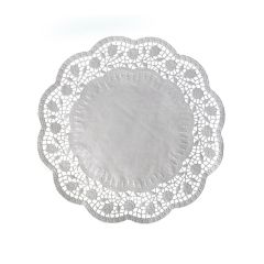 Dekor.krajky okrúhle 36cm /100ks