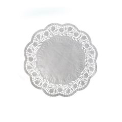 Dekor.krajky okrúhle 26cm /100ks